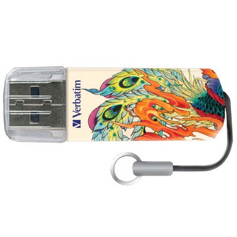 29543 USB FLASH DRIVE  8GB Verbatim Store n Go Mini Tattoo Phoenix 49883 USB2.0 белый/рисунок (Флеш, карты памяти, картридеры / Носители информации) - It-monolit: компьютеры, и комплектующие.