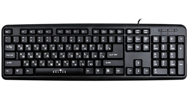 25154 Клавиатура Oklick 180M Black USB (Клавиатуры, мыши / Периферия и аксессуары) - It-monolit: компьютеры, и комплектующие.